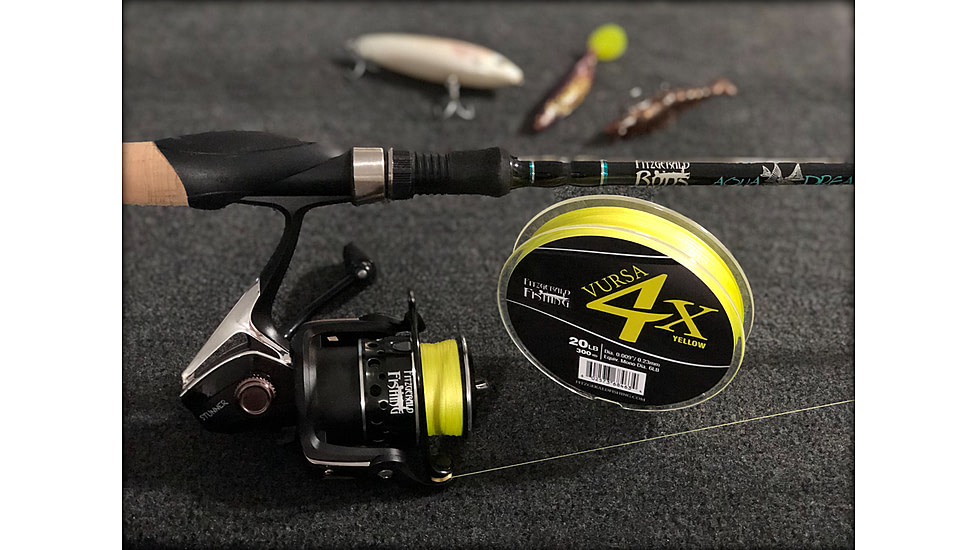 Fitzgerald Fishing Vursa Braid 4X Line, 40lb, Green, 150yds, VBG4X40150