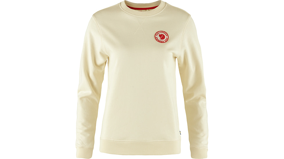 Fjallraven 1960 Logo Badge Sweater - Womens, Chalk White, 2XS, F87230-113-XXS
