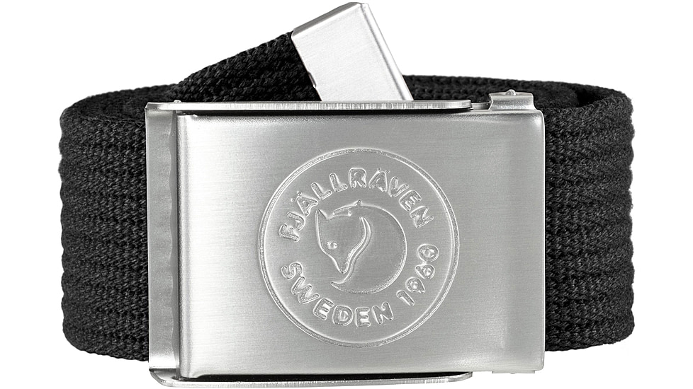 Fjallraven 1960 Logo Belt, Black, One Size, F86978-550-OneSize