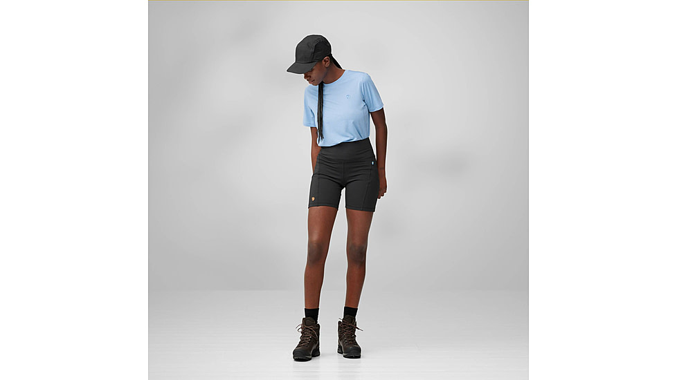 Fjallraven Abisko 6in Short Tights - Womens, Black, Small, F14200146-550-S