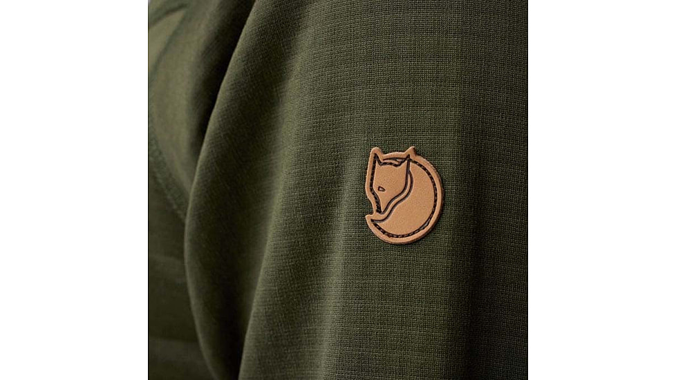 Fjallraven Abisko Grid Fleece Hoodie - Mens, Deep Forest, Small, F12600228-662FR-S