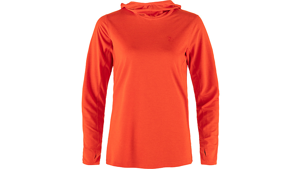 Fjallraven Abisko Sun-Hoodie - Womens, Flame Orange, Extra Large, F84108-214-XL