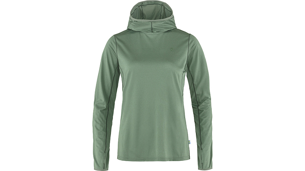 Fjallraven Abisko Sun-Hoodie - Womens, Patina Green, 2XS, F84108-614-XXS