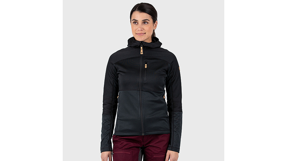 Fjallraven Abisko Trail Fleece - Womens, Black, M, F89589-550-M