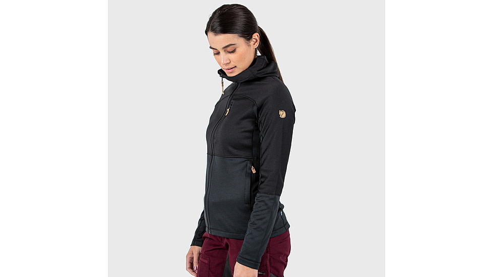 Fjallraven Abisko Trail Fleece - Womens, Black, M, F89589-550-M