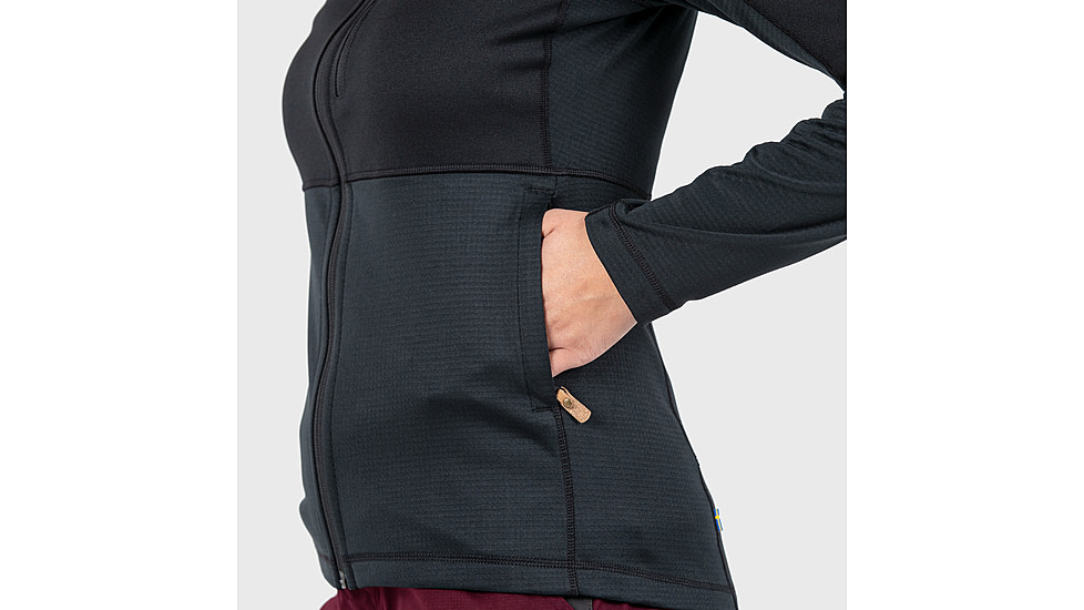 Fjallraven Abisko Trail Fleece - Womens, Black, M, F89589-550-M