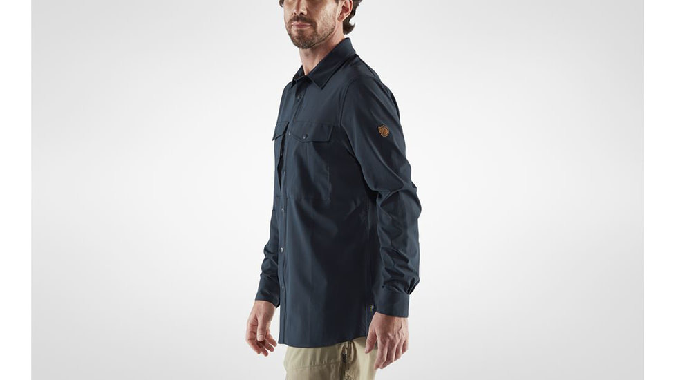 Fjallraven Abisko Trekking Shirt - Mens, Dark Navy, Large, F87935-555-L