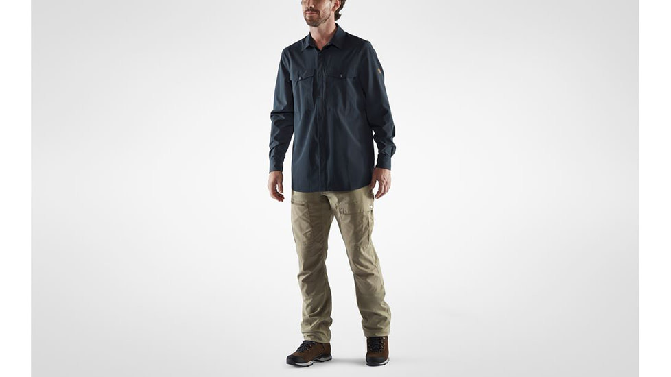 Fjallraven Abisko Trekking Shirt - Mens, Dark Navy, Large, F87935-555-L