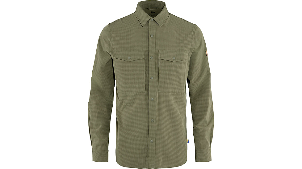 Fjallraven Abisko Trekking Shirt - Mens, Light Olive, Extra Small, F87935-622-XS