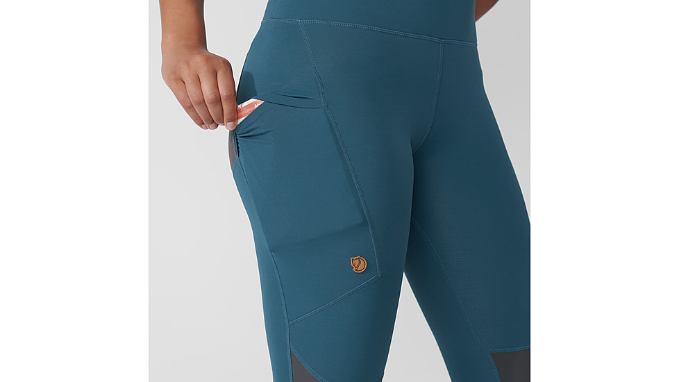 Fjallraven Abisko Trekking Tights Pro - Womens, Indigo Blue-Iron Grey, 2XL, F84771-534-048-XXL