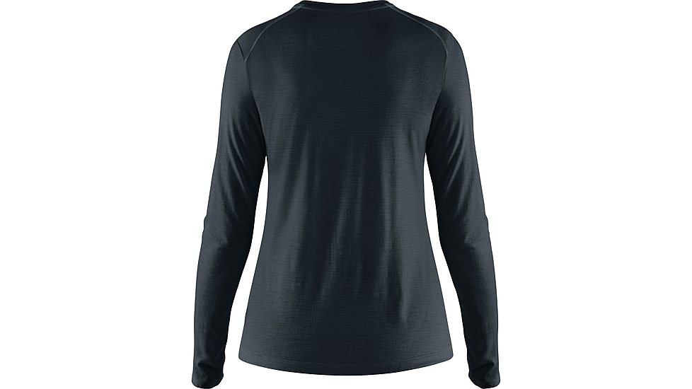 Fjallraven Abisko Wool LS - Womens, Dark Navy, Extra Large, F84102-555-XL
