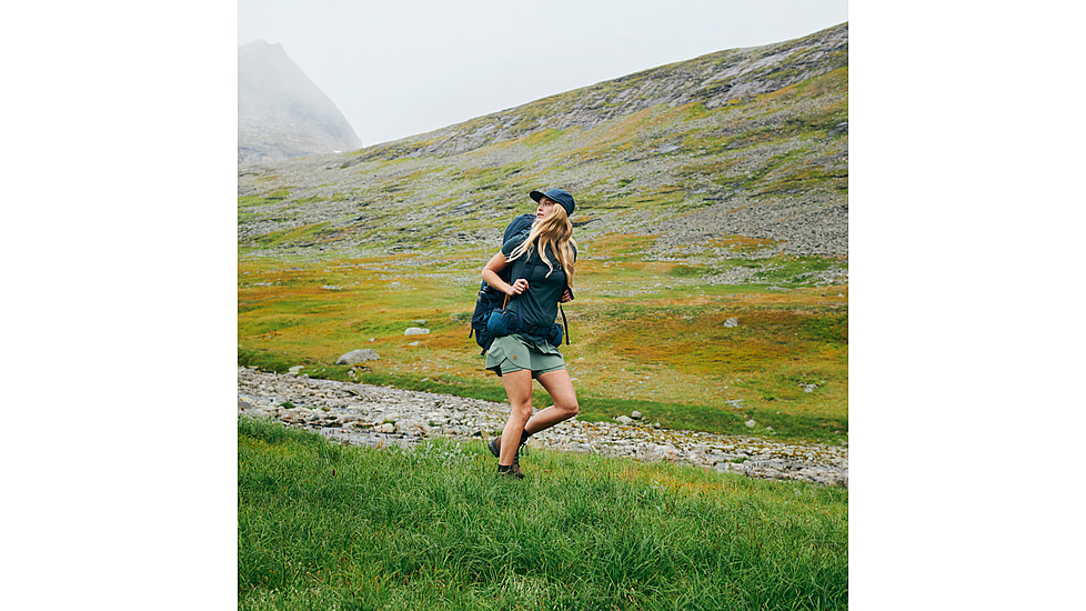 Fjallraven Abisko Wool Short Sleeve - Womens, Dark Navy, Extra Large, F84101-555-XL