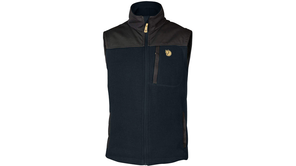 Fjallraven Buck Fleece Vest - Mens, Dark Navy, Large, F81727-555-L