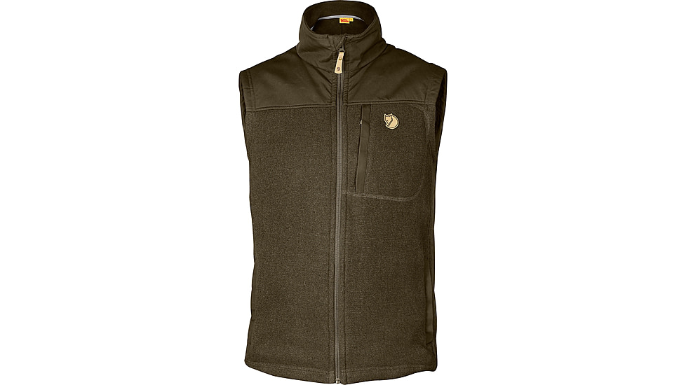 Fjallraven Buck Fleece Vest - Mens, Dark Olive, 3XL, F81727-633-XXXL