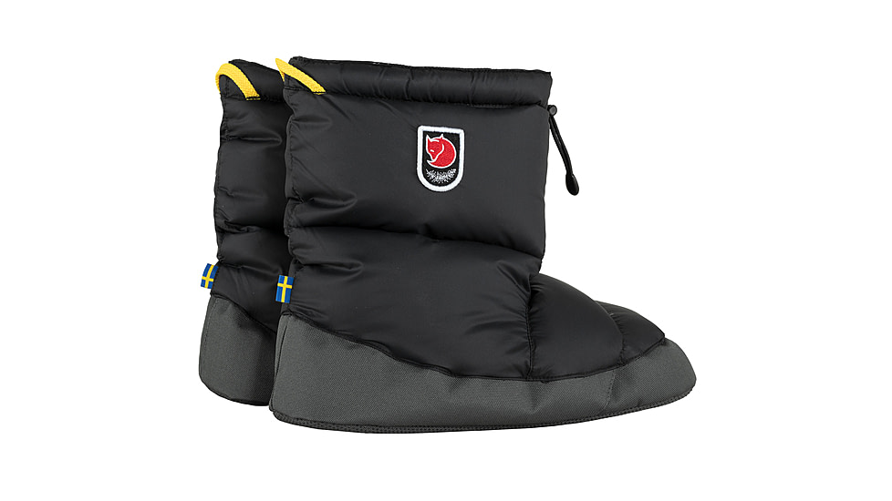 Fjallraven Expedition Down Booties, Black, Small, F90662-550-S