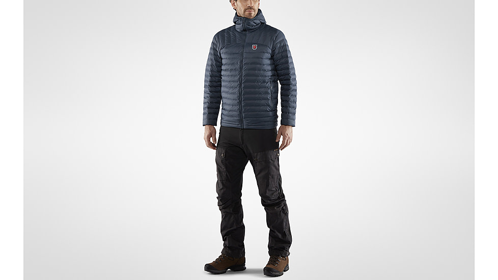 Fjallraven Expedition Latt Hoodie - Mens, Navy, Extra Large, F86119-560-XL