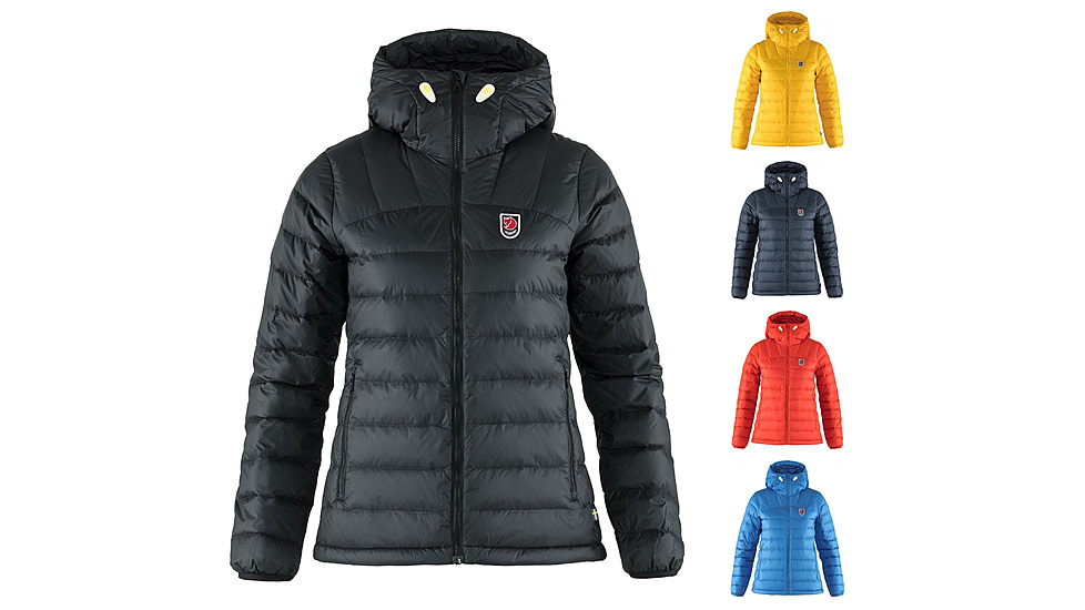 Fjallraven Expedition Pack Down Hoodie - Women's, Black, Dandelion, Navy, True Red, UN Blue