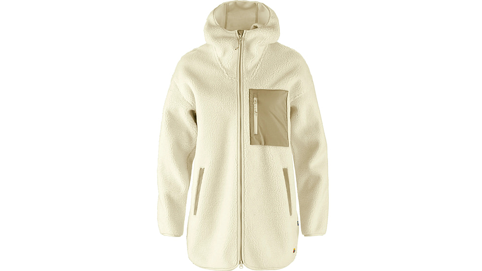 Fjallraven Vardag Pile Fleece Long Hooded Jacket - Womens