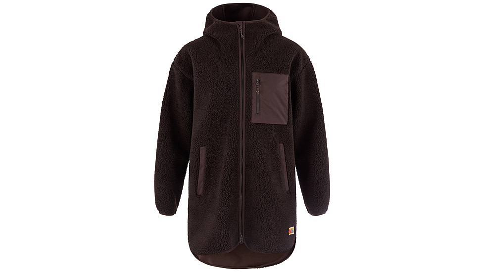 Fjallraven Vardag Pile Fleece Long Hooded Jacket - Womens
