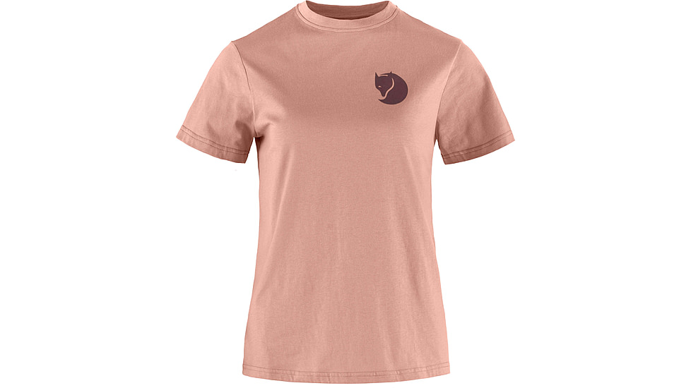 Fjallraven Fox Boxy Logo Tee - Women's, Dusty Rose, Extra Small, F87153-300-XS