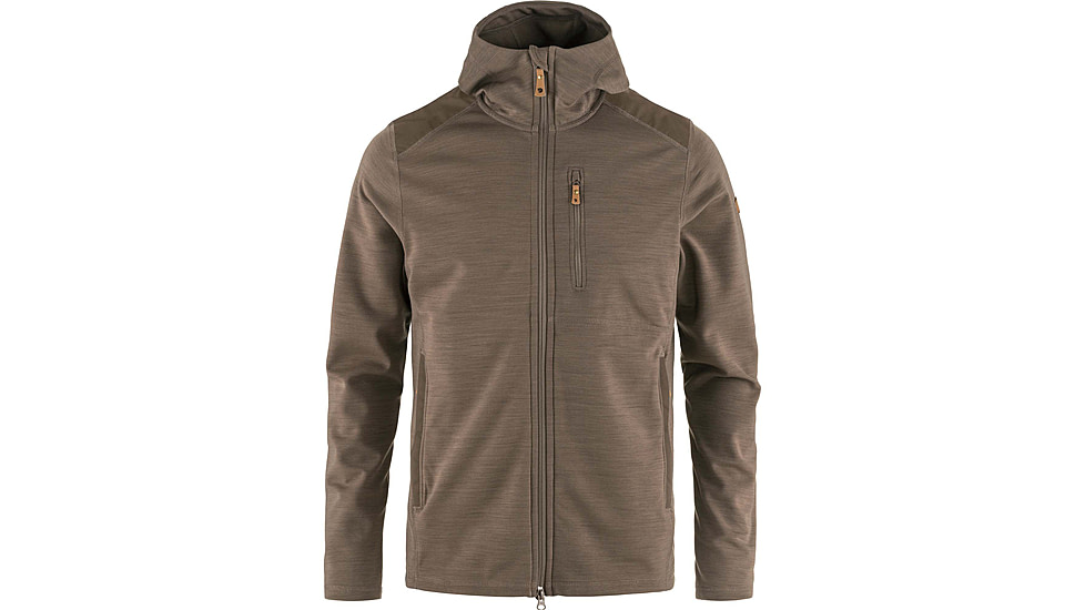Fjallraven Keb Fleece Hoodie - Mens, Suede Brown, 2XL, F81479-244-XXL