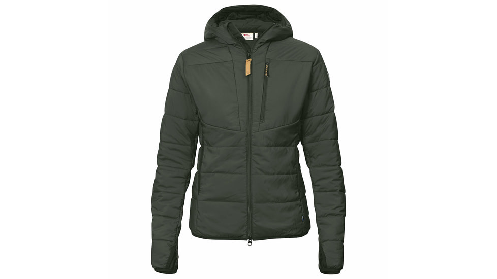 Fjallraven Keb Padded Hoodie - Womens, Deep Forest, Extra Small, F89630-662-XS