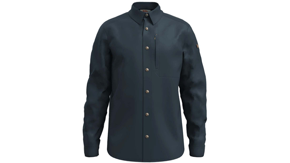 Fjallraven Keb Trekking Long Sleeve Shirt - Mens, Dark Navy/Dark Navy, Large, F12600269-555-555-L