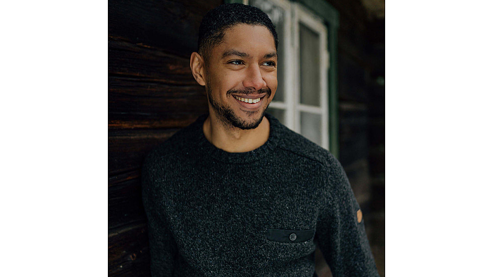 Fjallraven Lada Round-Neck Sweater - Mens, Black, Medium, F84139-550-M