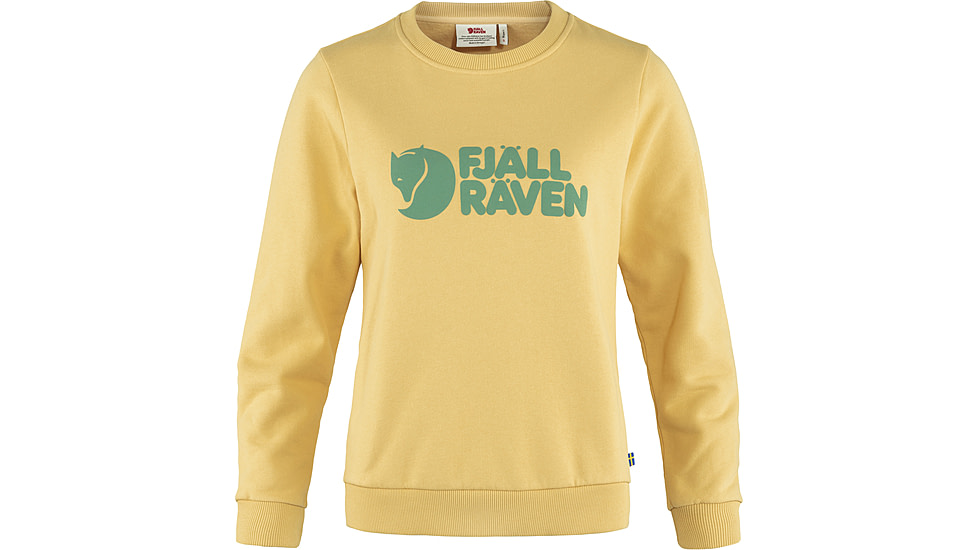 Fjallraven Logo Sweater - Womens, Mais Yellow, Medium, F84143-133-M