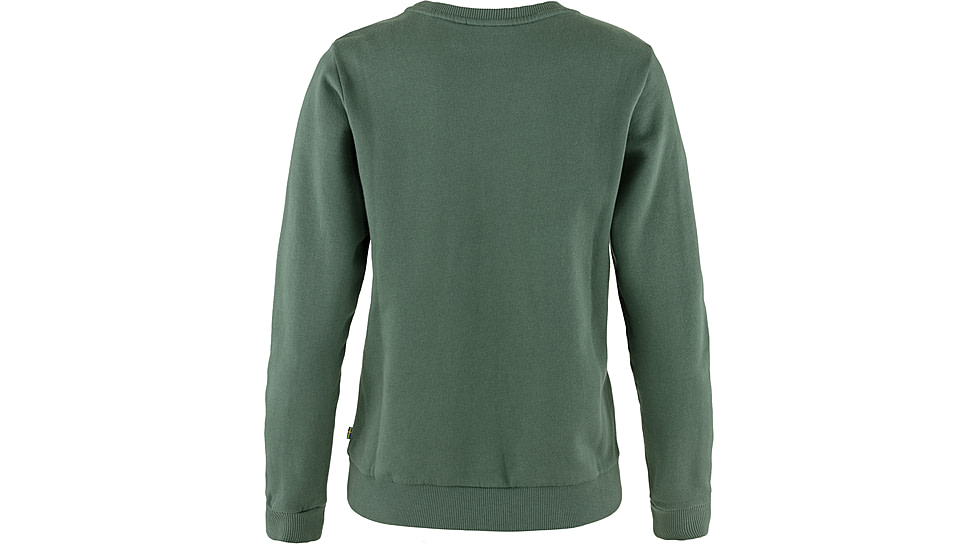 Fjallraven Logo Sweater - Womens, Extra Small, Deep Patina/Misty Green, F84143-679-674-XS
