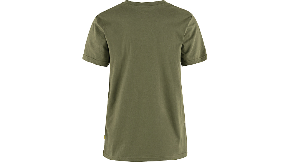 Fjallraven Logo Tee - Womens, Green, Extra Large, F87146-620-XL
