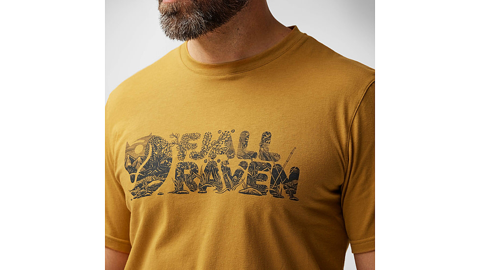 Fjallraven Lush Logo T-Shirt - Mens, Acorn, Medium, F12600219-166-M