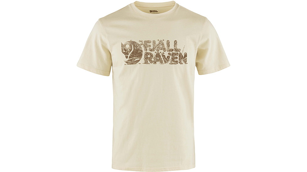 Fjallraven Lush Logo T-Shirt - Men's, Chalk White, Large, F12600219-113-L