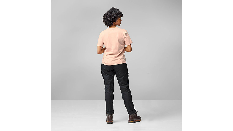 Fjallraven Lush Logo T-Shirt - Womens, Chalk Rose, Extra Large, F14600165-302-XL