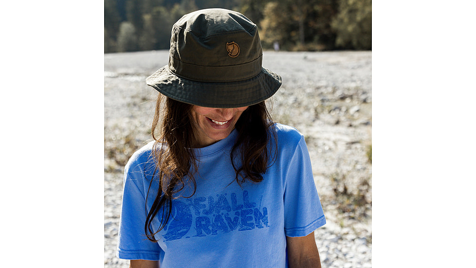 Fjallraven Lush Logo T-Shirt - Womens, Ultramarine, 2XS, F14600165-537-XXS