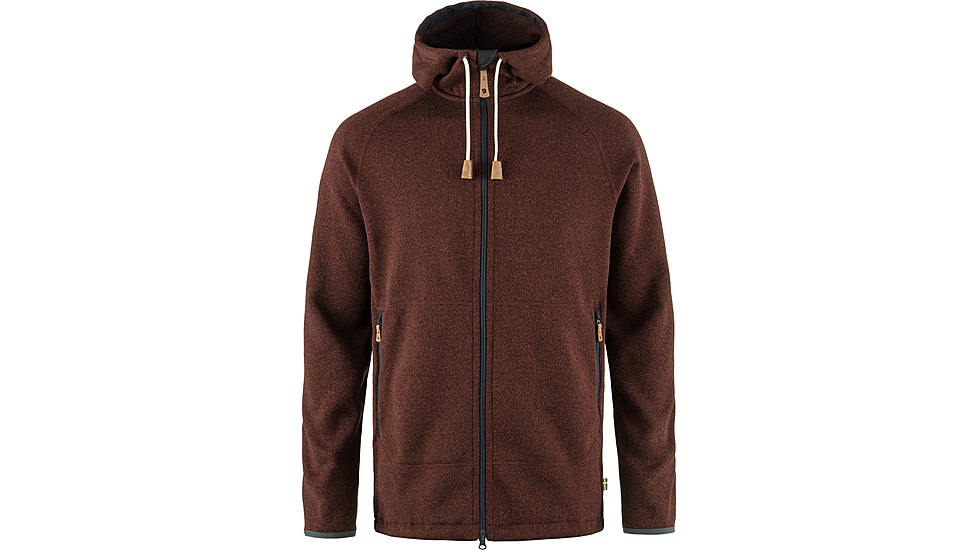 Fjallraven Ovik Fleece Hoodie - Mens, Autumn Leaf, Large, F82252-215-L