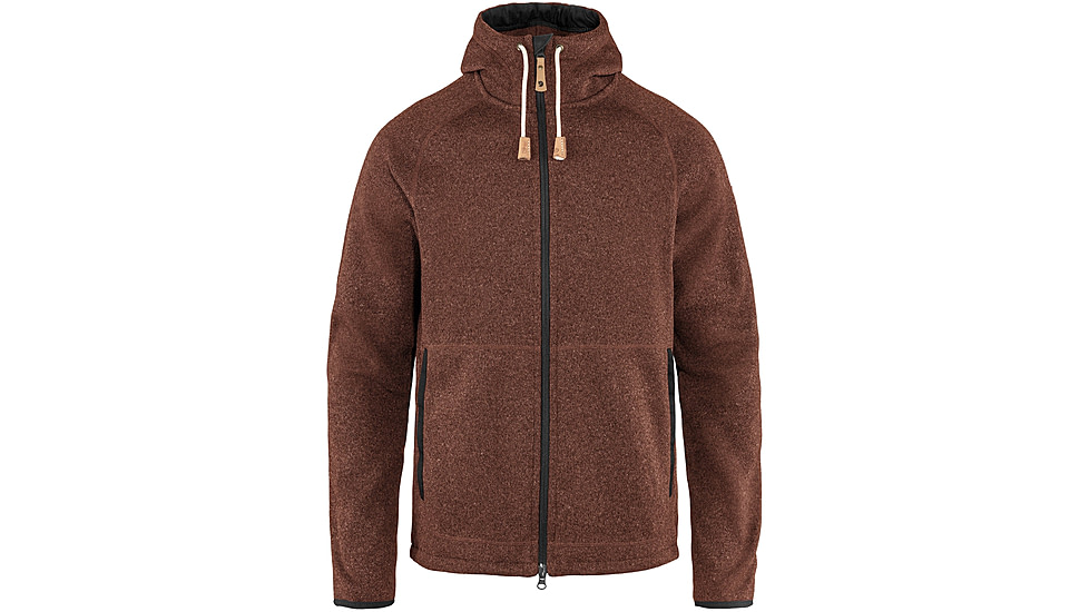 Fjallraven Ovik Fleece Hoodie - Mens, Autumn Leaf, Large, F82252-215-L
