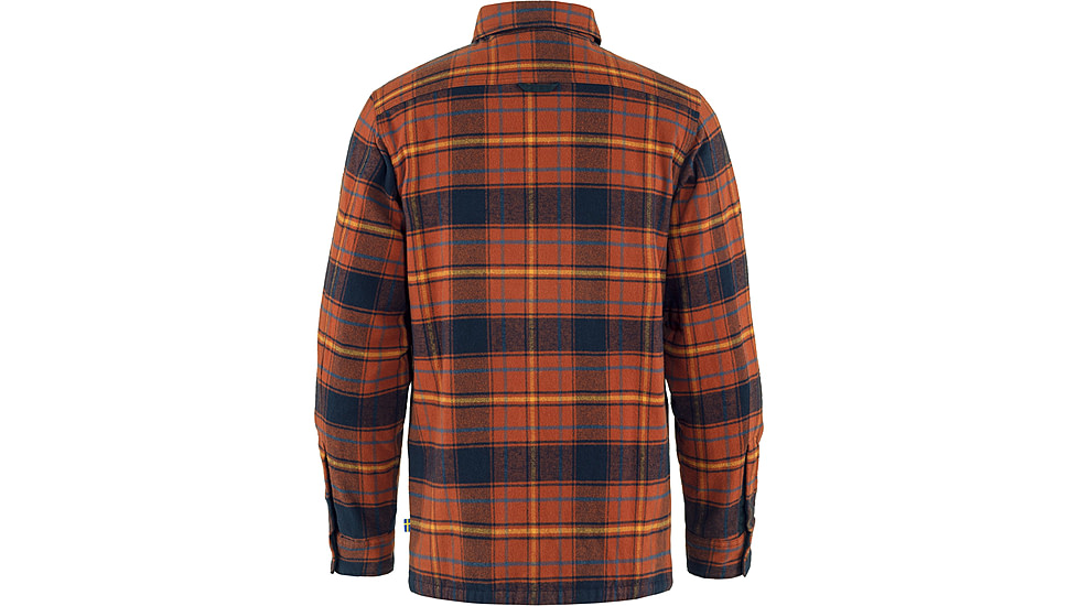 Fjallraven Ovik Lite Padded Shirt - Mens, Autumn Leaf-Dark Navy, Medium, F87069-215-555-M