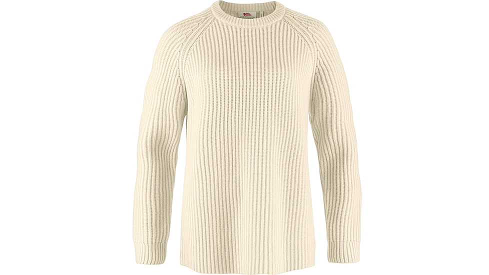 Fjallraven Ovik Rib Sweater - Womens, Chalk White, Large, F14600183-113FR-L