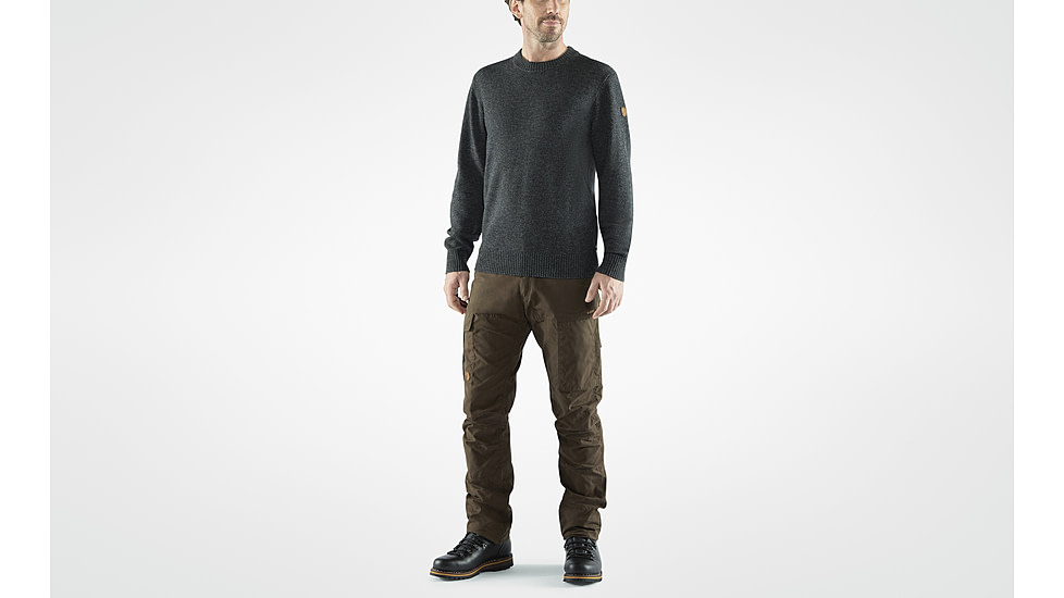 Fjallraven Ovik Round-Neck Sweater - Mens, Dark Grey, Large, F87323-030-L