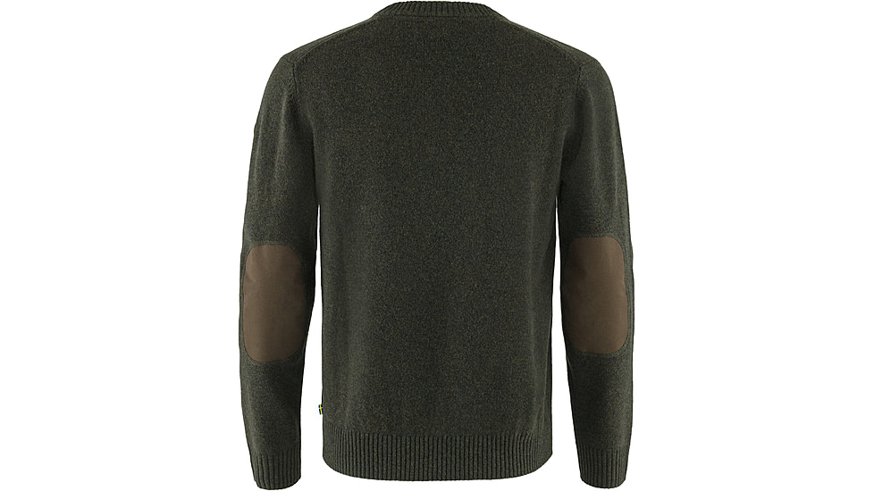 Fjallraven Ovik Round-Neck Sweater - Mens, Dark Olive, Extra Large, F87323-633-XL