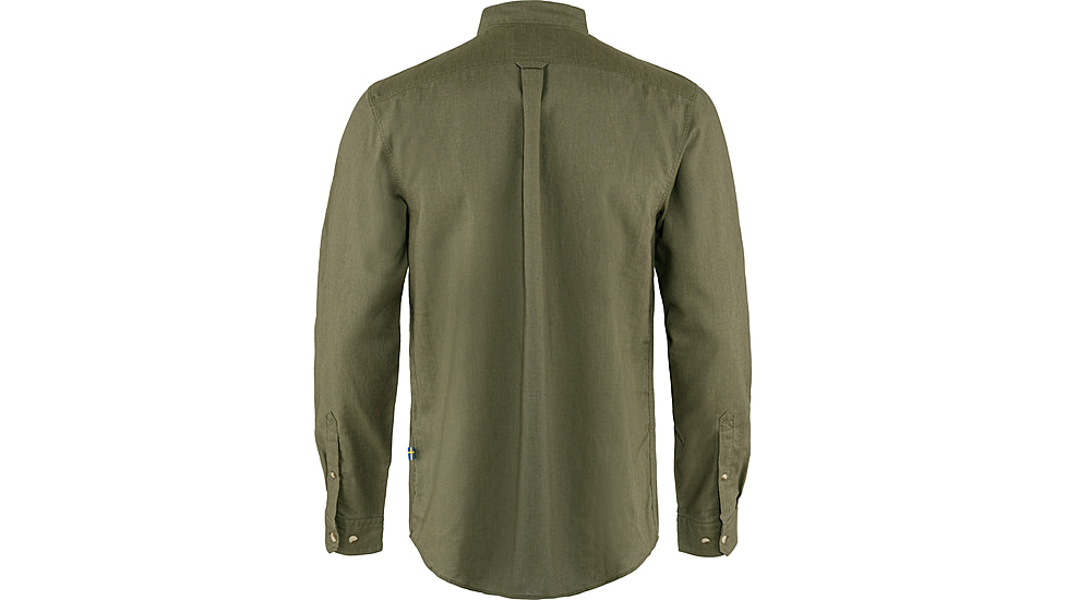 Fjallraven Ovik Travel Long Sleeve Shirt - Mens, Green, Extra Small, F87208-620-XS