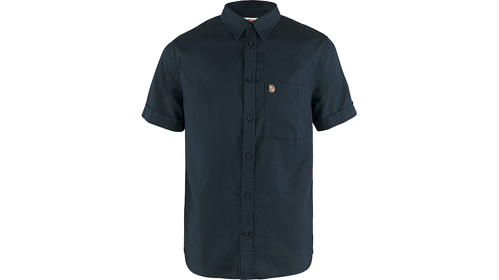 Fjallraven Ovik Travel Short Sleeve Shirt - Mens, Dark Navy, 2XL, F87039-555-XXL