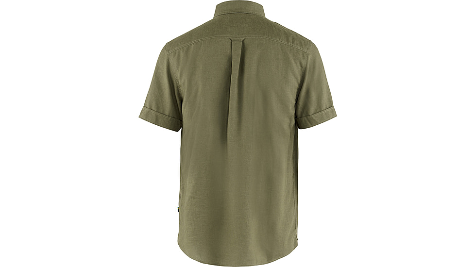 Fjallraven Ovik Travel Short Sleeve Shirt - Mens, Green, Small, F87039-620-S