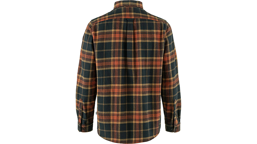 Fjallraven Ovik Twill Shirt - Mens, Autumn Leaf/Dark Navy, Medium, F81478-215-555-M
