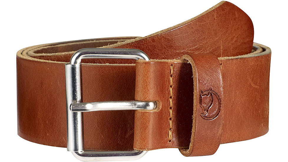 Fjallraven Singi Belt 4 cm., Leather Cognac, 75 cm, F77281-249-75cm