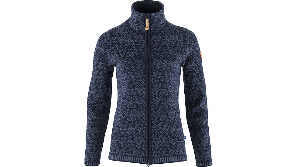 Fjallraven Snow Cardigan - Womens, Dark Navy, 2XS, F89912-555-XXS