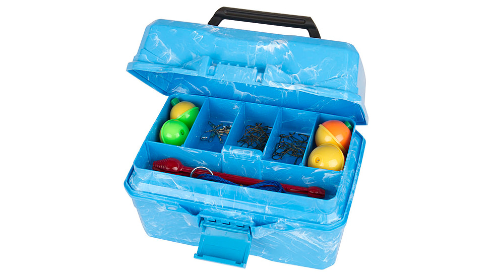 Flambeau Big Mouth Tackle Kids Box Kit, Blue Swirl, 355BMR