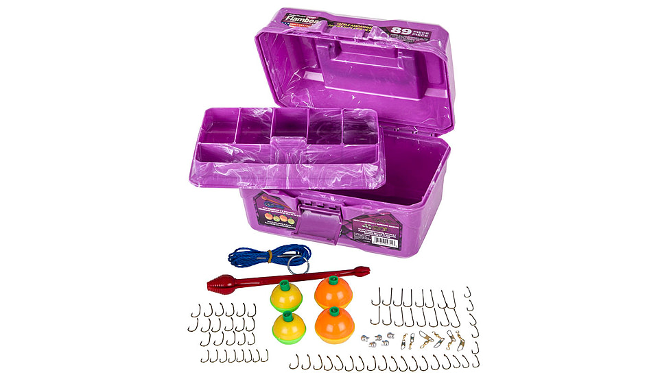 Flambeau Big Mouth Tackle Kids Box Kit, Purple Swirl, 355BMT