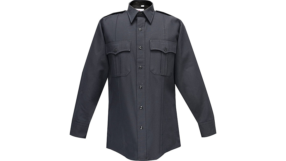 Flying Cross Deluxe Tropical Long Sleeve Shirt - Men's, LAPD Navy, 15in Neck, 32/33in Sleeve, 47W66861503233